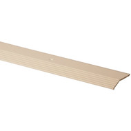 M-D Almond Fluted 1-3/8 In. x 6 Ft. Aluminum Carpet Trim Bar  Wide