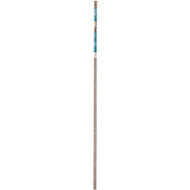 M-D Pewter Fluted 1-3/8 In. x 6 Ft. Aluminum Carpet Trim Bar  Wide