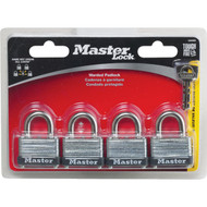 Master Lock 1-1/2 In. W. Warded Keyed Alike Padlock (4 Pack)