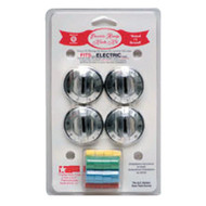 Range Kleen Chrome Replacement Electric Range Knob Kit (4 Piece)