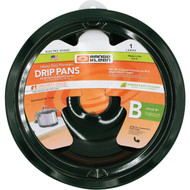Range Kleen Electric 8" Style B Round Black Drip Pan