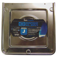 Range Kleen Gas 3-5/8" Style J Square Chrome Drip Pan