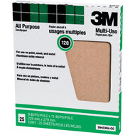 3M Pro-Pak 9 In. x 11 In. All Purpose Fine Sandpaper  100 Grit (25-Pack)