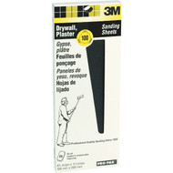 3M 4-3/16 In. x 11-1/4 In. Drywall Sanding Sheets  100 Grit (25-Pack)