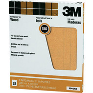 3M Pro-Pak 9 In. x 11 In. Garnet Very Fine Sanding Sheets  180 Grit (25-Pack)