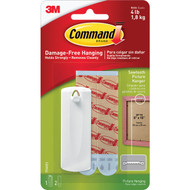 Command Sawtooth Picture Hanger  White  1 Hanger  2 Strips