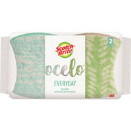 Scotch-Brite Ocelo No Scratch Scrub Sponge  3.7 In. x 2.6 In. x 0.8 In. (2-Pack)