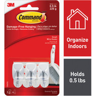 Command Small Wire Hooks  3 Hooks  4 Strips