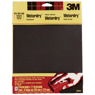 3M Wetordry 9 In. x 11 In. Sandpaper  Assorted Grits (5-Pack)