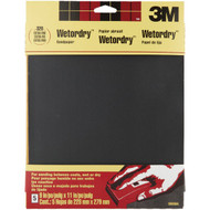 3M Wetordry 9 In. x 11 In. Extra Fine Sandpaper  320 Grit (5-Pack)