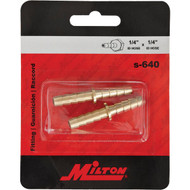 Milton 1/4 In. Brass Male Hose Splicer