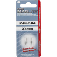 Maglite Mini Xenon 3V Replacement Flashlight Bulb (2-Pack)