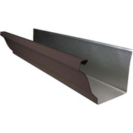 NorWesco 4 In. x 10 Ft. K-Style Brown Galvanized Gutter
