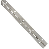 National Steel 1-1/16 In. x 12 In. Nickel Continuous Hinge