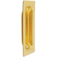 National 3-1/4 In. Rectangular Brass Flush Pocket Door Pull