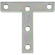 National Catalog 3 In. x 3 In. Zinc T-Plate