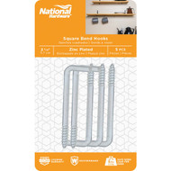 National 2030 Series #108 Square Bend Screw Hook Shoulder Hook (5 Count)