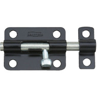 National 3 In. Black Steel Door Barrel Bolt
