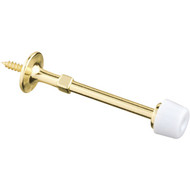 National 3 In. Brass Rigid Door Stop (2-Count)