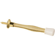 National 3 In. Bright Brass Self-Screw Spring Door Stop (2-Count)