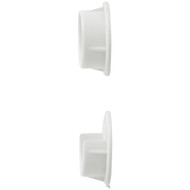National 1-3/8 In. Plastic Closet Rod Socket  White (2-Pack)