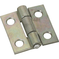 National 1 In. Zinc Tight-Pin Narrow Hinge (2-Pack)