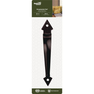 National 8-3/4 In. Black Ornamental Door Pull