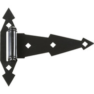National Black 7 In. Steel Tee Hinge  (2-Pack)