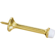 National Heavy Duty 3" Rigid Door Stop  Bright Brass