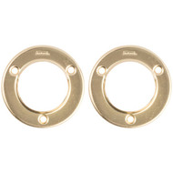 National 1-3/8 In. Steel Closet Rod Socket  Satin Brass (2-Pack)