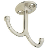 National Nickel Undershelf Wardrobe Hook  2 per Card