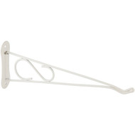 National 10 In. White Steel Decorative Swivel Hanging Plant Bracket