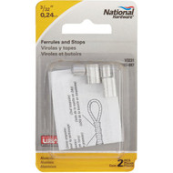 Prime-Line Cable Ferrules and Stops  3/32"  Aluminum