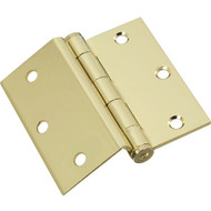 National 3-1/2 In. Square Half Surface Door Hinge (2-Pack)