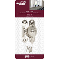 National Nickel 7/8 In. Crescent Sash Lock