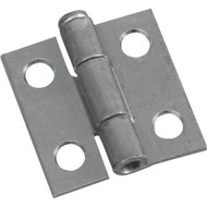 National 1 In. Zinc Loose-Pin Narrow Hinge (2-Pack)