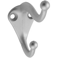 National Satin Chrome Coat & Hat Wardrobe Hook  2 per Card