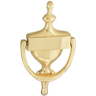National 7 In. Solid Brass Door Knocker