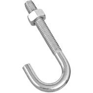 National 5/16 In. x 3 In. Zinc J Bolt