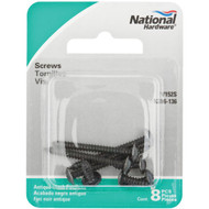 National 152 Phillips Truss Ornamental Steel Shelf Bracket Screw  Antique Black (8-Count)