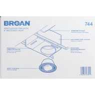 Broan 70 CFM 1.5 Sones 120V Bath Exhaust Fan with Recessed Light