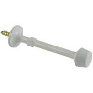Ultra Hardware 3 In. White Self-Start Rigid Door Stop