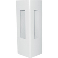 Outdoor Essentials 5 In. x 5 In. x 60 In. White Corner 2-Rail Fence Vinyl Post