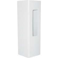 Outdoor Essentials 5 In. x 5 In. x 60 In. White End 2-Rail Fence Vinyl Post