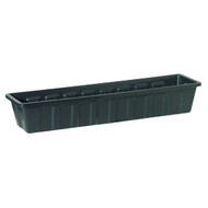 Novelty Poly-Pro 18 In. Polypropylene Hunter Green Flower Box Planter