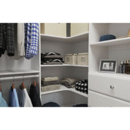Easy Track 29-7/8 In. Corner Shelf  White (3-Pack)