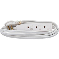 Do it Best 8 Ft. 16/3 Flat Plug White Extension Cord