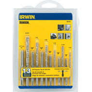Irwin Hanson 13-Piece All-Purpose Tap & Drill Bit Set