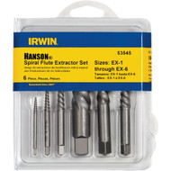 Irwin 6-Piece Spiral Flute Screw Extractor Set