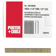 Porter Cable 18-Gauge Galvanized Narrow Crown Finish Staple  1/4 In. x 1/2 In. (5000 Ct.)